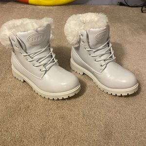 White lugz boots